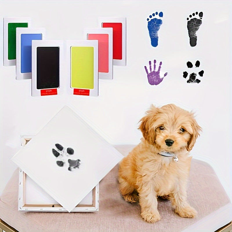 1pc Pet Paw Print Memorial Ink Pad With Touchless Ink For Pet Pawrint