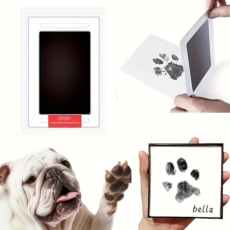 1pc Pet Paw Print Memorial Ink Pad With Touchless Ink For Pet Pawrint
